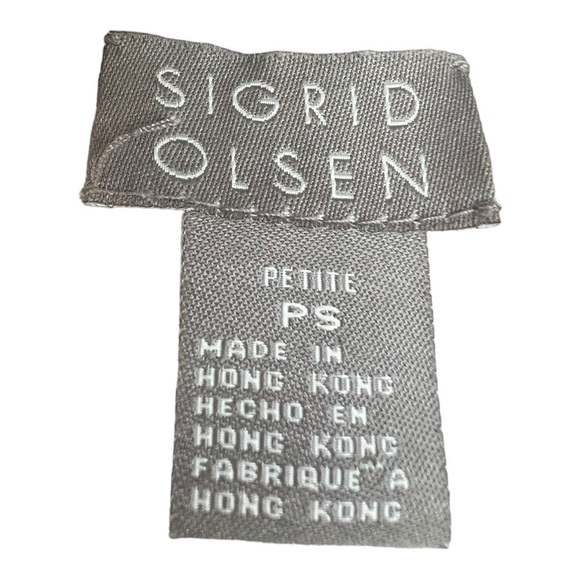 Sigrid Olsen Beaded Floral Pink Black HeavyKnit Cardigan Size SP Vintage’02 - Picture 6 of 16